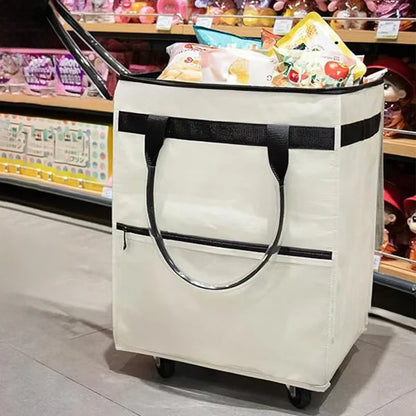 Wiederverwendbare Einkaufstasche mit Rollen – Pelanva – Ansicht 2