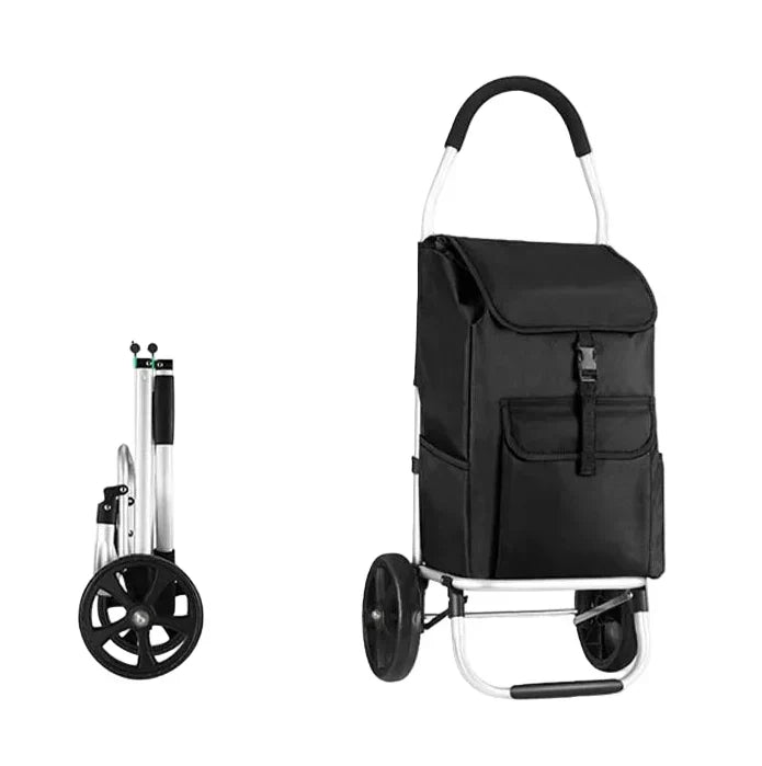 Klappbarer Aluminium-Einkaufstrolley – Pelanva – Ansicht 2