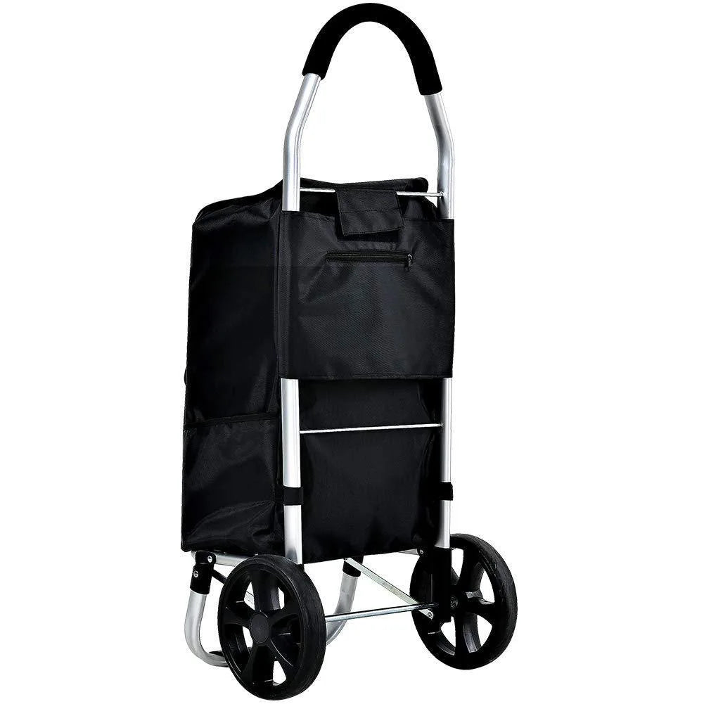 Klappbarer Aluminium-Einkaufstrolley – Pelanva – Ansicht 3