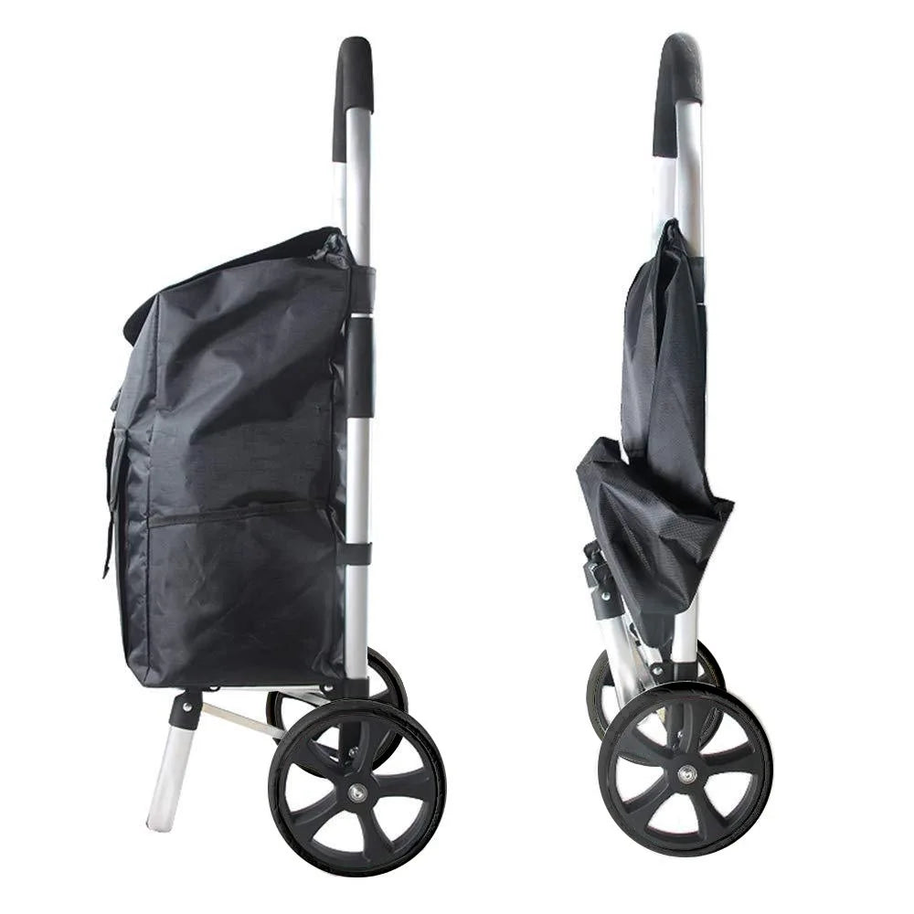 Klappbarer Aluminium-Einkaufstrolley – Pelanva – Ansicht 5