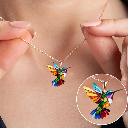 Elegan™ Kolibri-Halskette: Ein Symbol für Freiheit und Erneuerung – Schmuck