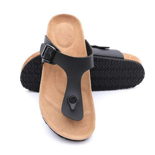 Ephem Leder-Sandalen | Minimalistischer Komfort – Sandalen