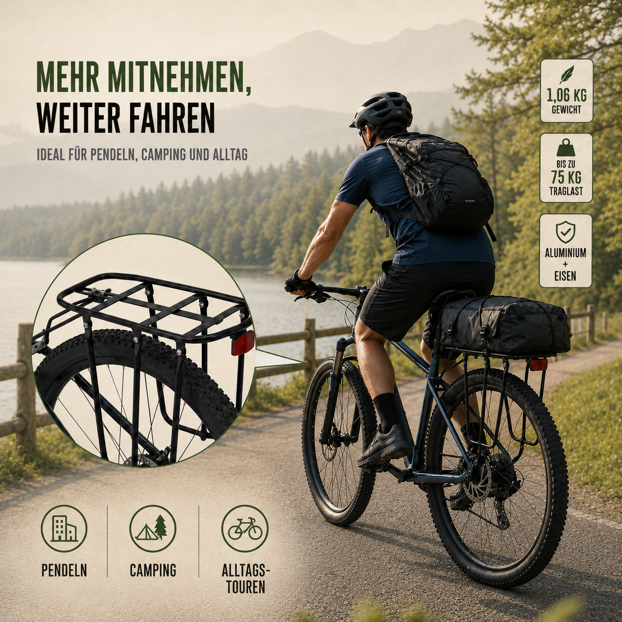 Fahrrad Gepäckträger – Pelanva – Ansicht 3