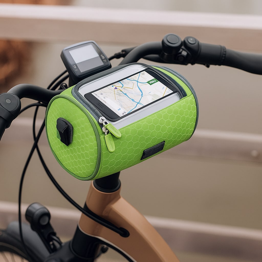 Wasserdichte Fahrrad-Lenkertasche mit Touchscreen – Pelanva – Ansicht 17