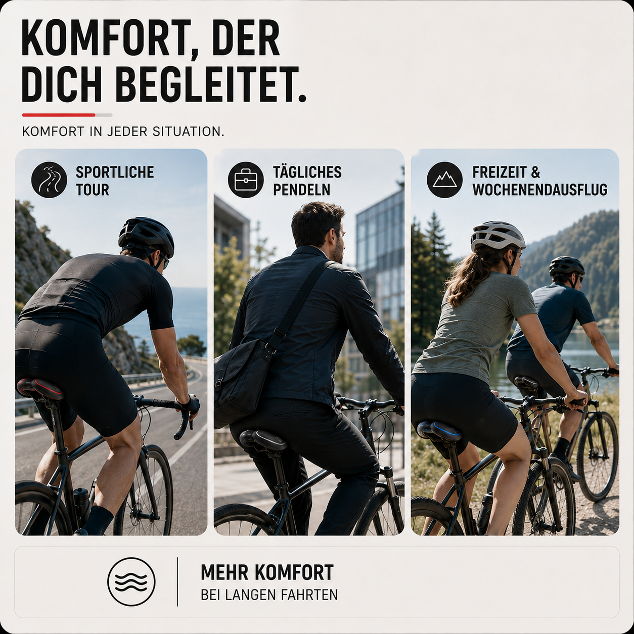 Fahrradsattel Gel – Pelanva – Ansicht 5