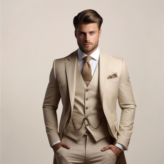 Georg | Herren Frühjahrsformeller Drei-Teile-Anzug – Anzug & Blazer