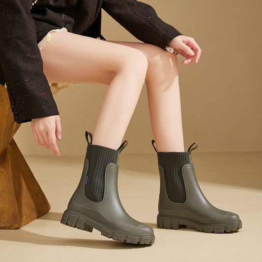 Gummistiefel - Wasserdicht mit Antirutschsohle, Perfekt für Regenwetter – Stiefel