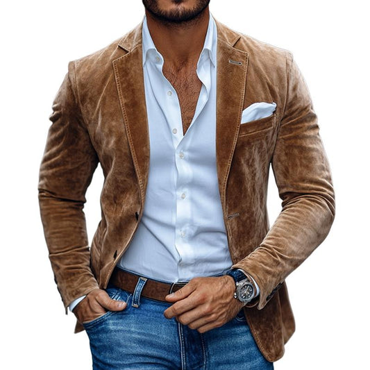 Gunnar | Herren Maßgeschneiderte Smart-Casual Jacke aus Wildleder – Jacke & Mantel
