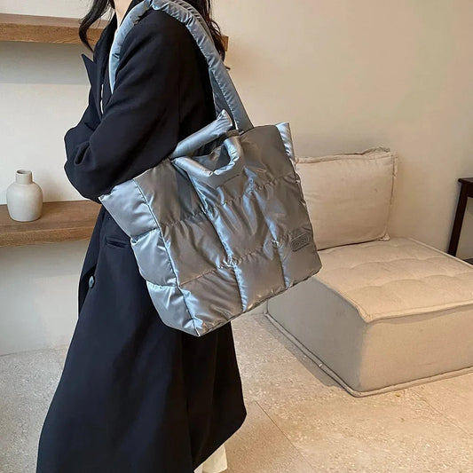 Gesteppte Handtasche mit großer Kapazität – Pelanva
