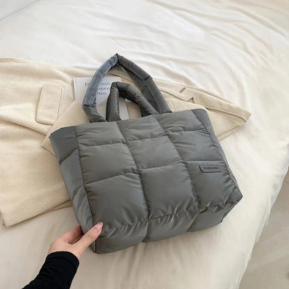 Gesteppte Handtasche mit großer Kapazität, Farbauswahl – Pelanva