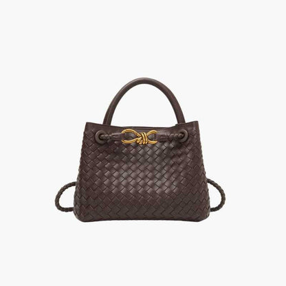 Elegante gewebte Handtasche für jeden Anlass, Tragebeispiel – Pelanva
