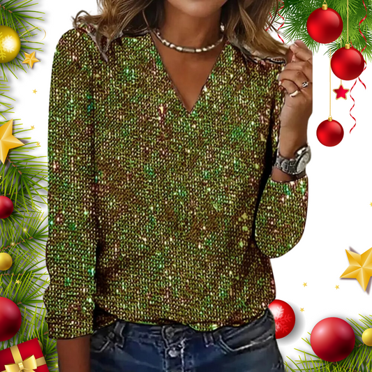 Heidi-Mode | Glitzer Top Für Damen – Shirt