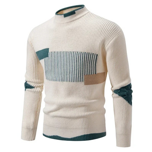 Heinrich | Herren Langarm-Pullover mit Geometrischem Muster – Pullover & Strick