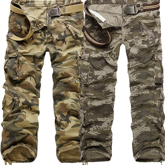 Herren Cargo-Hose mit elastischem Bund und vielseitigen Taschen – Hose