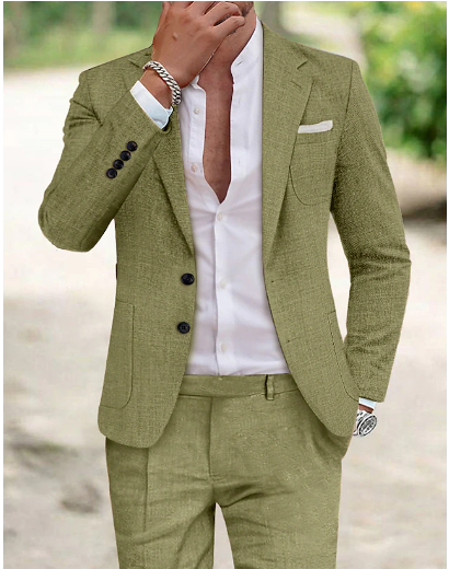 Herren Leinen Anzug: Leicht, Modisch und Atmungsaktiv – Anzug & Blazer