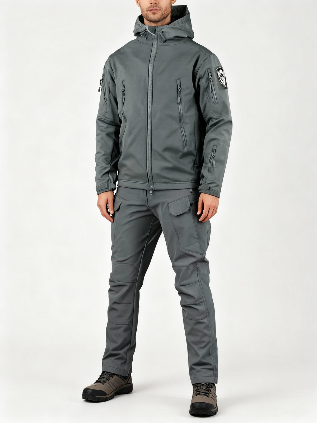 Herren multifunktionale Jacke mit Fleece-Innenfutter und Reißverschluss – Heidi-Mode – Bild 7 von 13