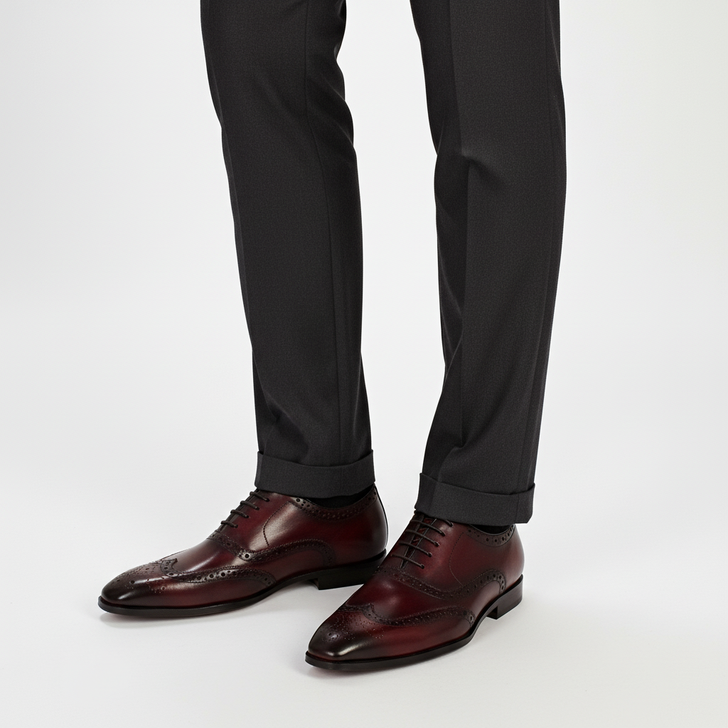 Handgefertigte Herren Oxford-Schuhe – Pelanva – Ansicht 2