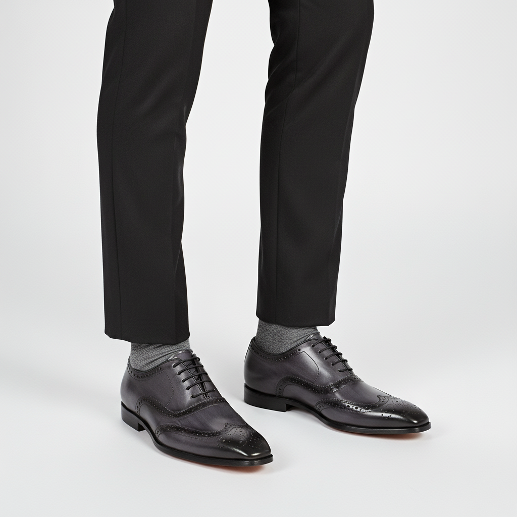 Handgefertigte Herren Oxford-Schuhe – Pelanva – Ansicht 4
