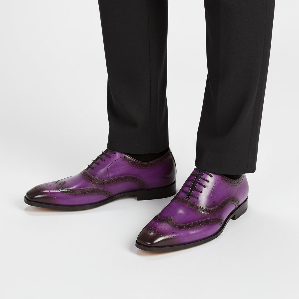 Handgefertigte Herren Oxford-Schuhe – Pelanva – Ansicht 6