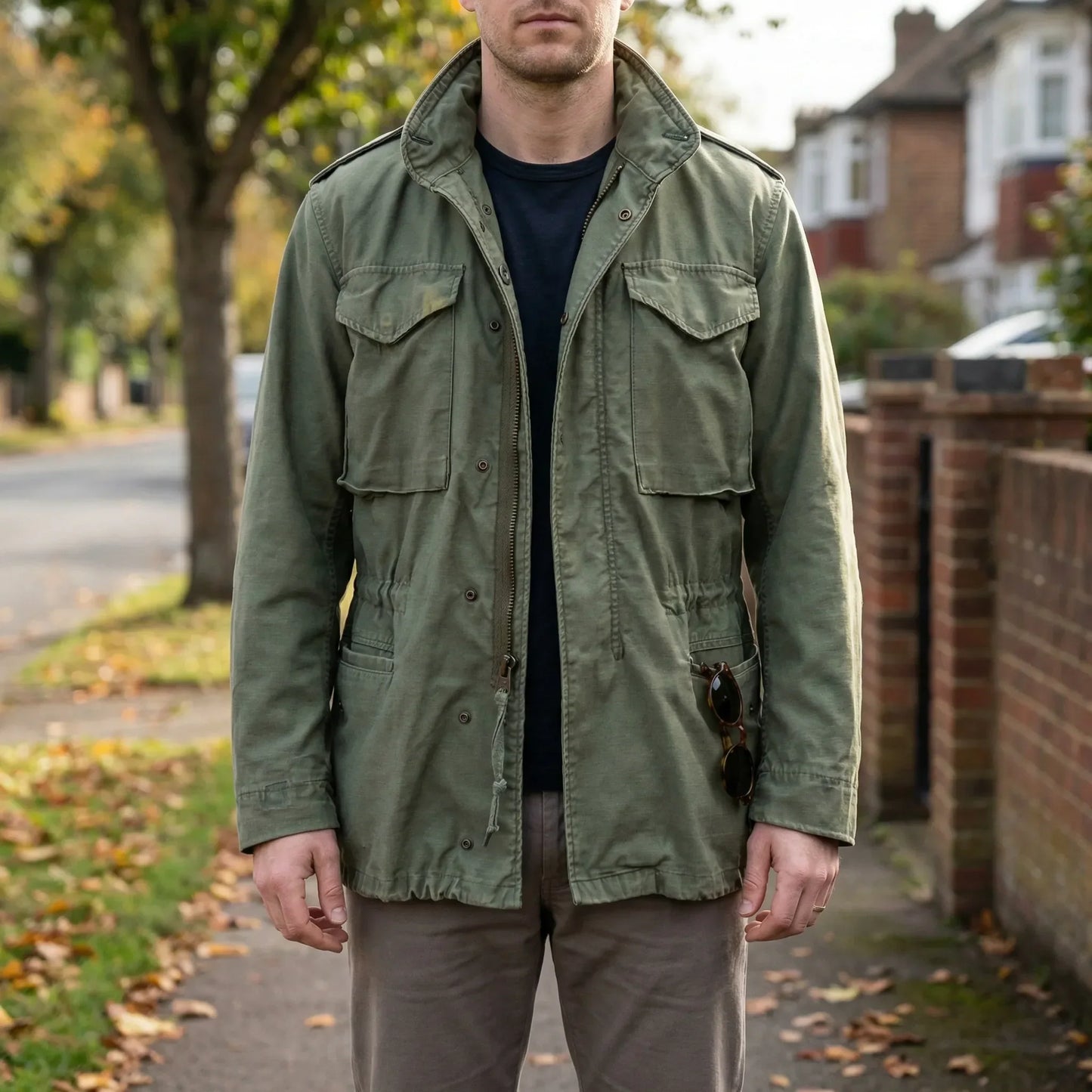 Utility-Jacke im Herrenstil – Pelanva – Ansicht 1