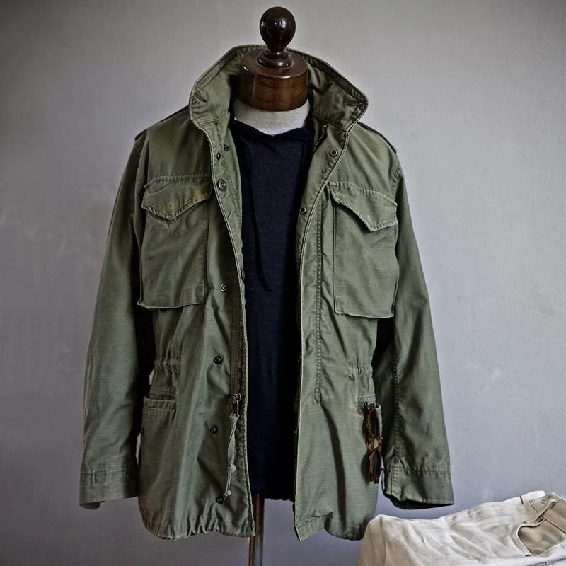 Zip-Jacke mit geradliniger Passform für Herren – Pelanva – Ansicht 1