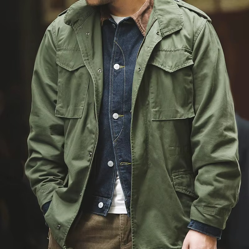Zip-Jacke mit geradliniger Passform für Herren – Pelanva – Ansicht 2