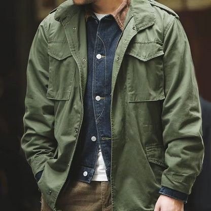 Zip-Jacke mit geradliniger Passform für Herren – Pelanva – Ansicht 2