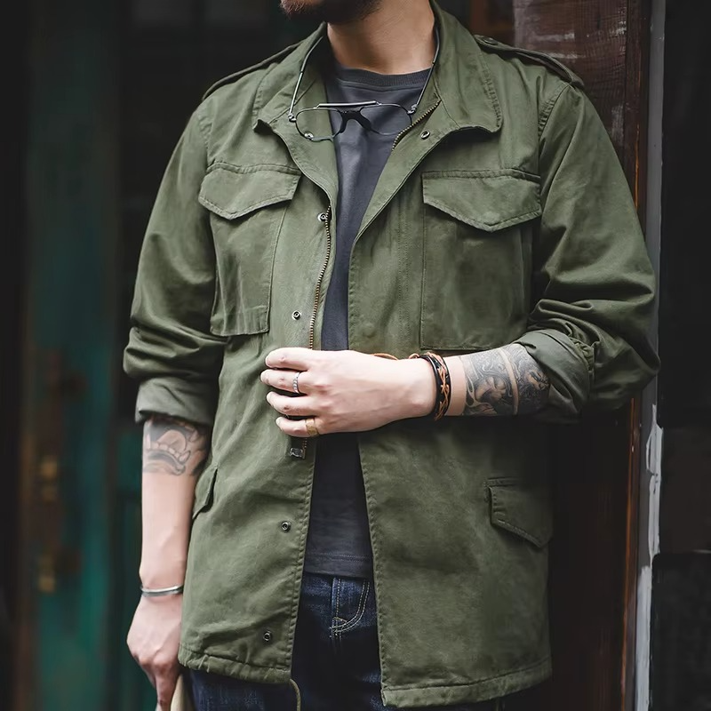 Zip-Jacke mit geradliniger Passform für Herren – Pelanva – Ansicht 3
