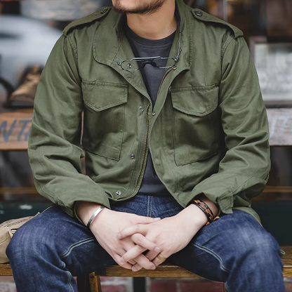 Zip-Jacke mit geradliniger Passform für Herren – Pelanva – Ansicht 5
