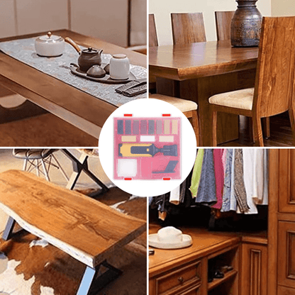 HolzReparaturSet – Komplettes Set für Holzböden mit Farbmatching-Wachsblöcken