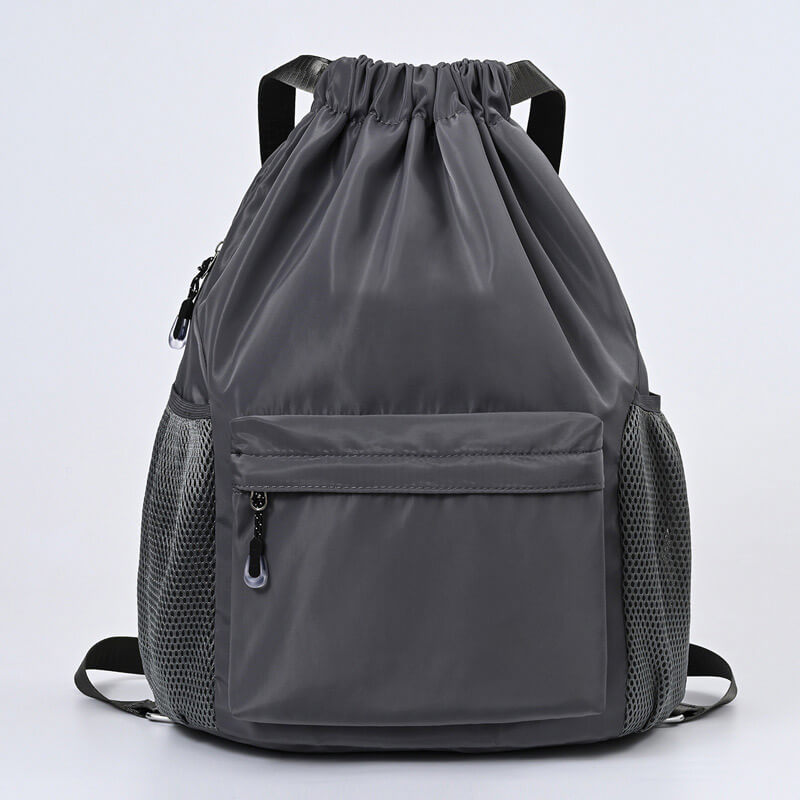 Sportlicher Kordelzug-Rucksack mit Schuhfach und Fächern – Pelanva – Ansicht 5