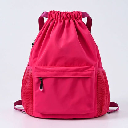 Sportlicher Kordelzug-Rucksack mit Schuhfach und Fächern – Pelanva – Ansicht 6