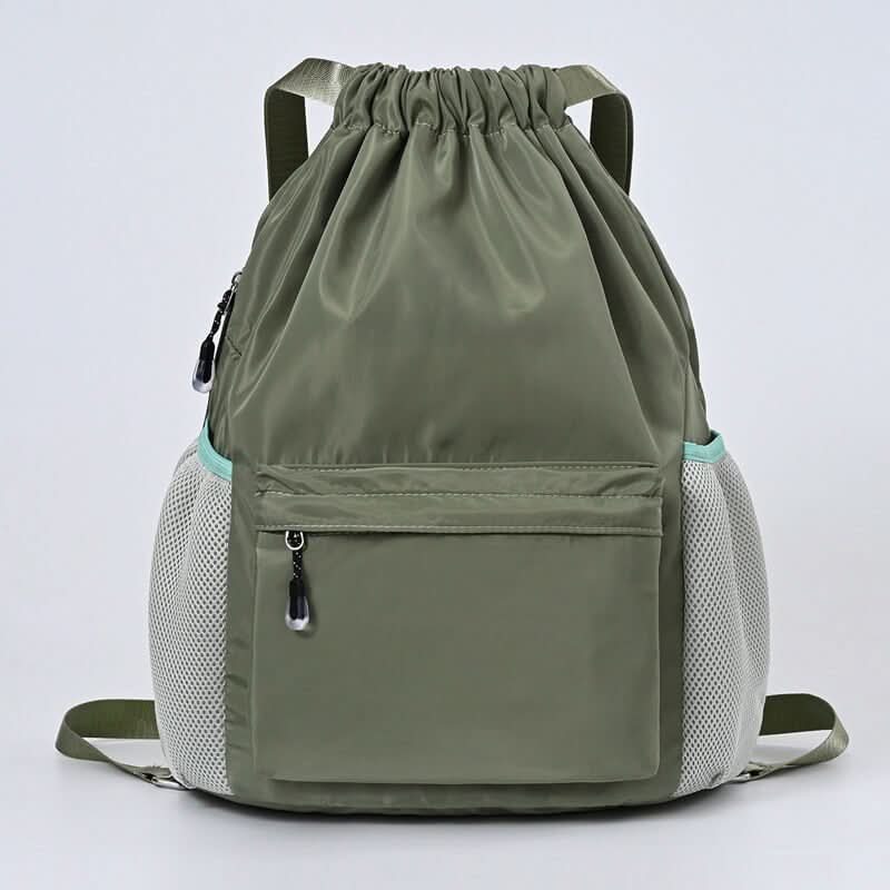 Sportlicher Kordelzug-Rucksack mit Schuhfach und Fächern – Pelanva – Ansicht 8