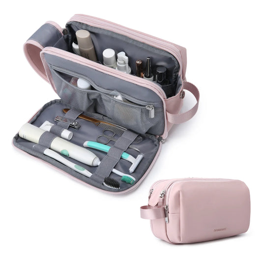 Kosmetixo Wasserfeste Kosmetiktasche für Damen & Herren| Leichte Kulturtasche in S/M/L| Reisezubehör für Pflegeprodukte & Mak