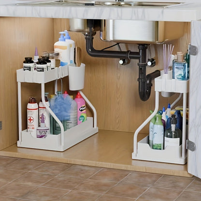 2-stufiger Organizer mit Schublade für Küche & Bad – Pelanva – Ansicht 4