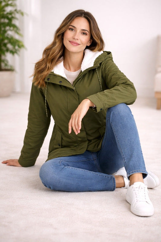 Lange Winterjacke Mit Kapuze & Futter – Jacke & Mantel