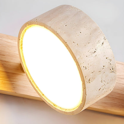 LED Wandleuchte aus Travertin für architektonischen Luxus – Pelanva – Ansicht 8