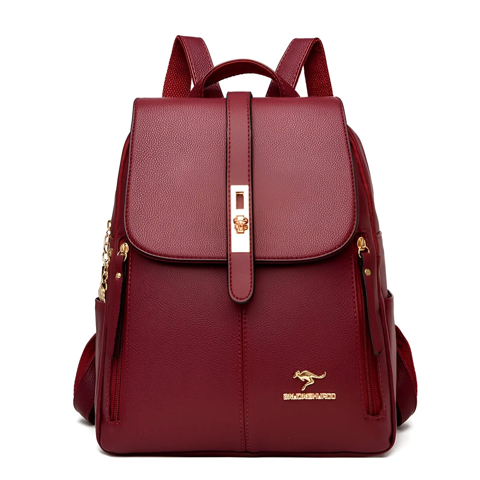 Leder Rucksack Damen Nahaufnahme – Pelanva