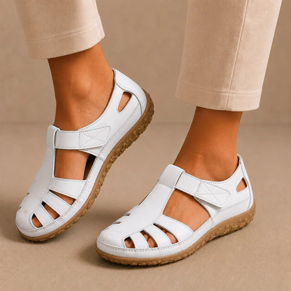 Leder-Sandalen – Pelanva