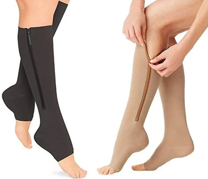 Leonie - Unisex Kompressionsstrümpfe mit Reißverschluss für optimale Unterstützung (2 + 1 GRATIS)