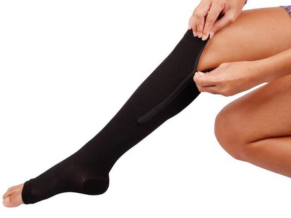 Leonie - Unisex Kompressionsstrümpfe mit Reißverschluss für optimale Unterstützung (2 + 1 GRATIS)