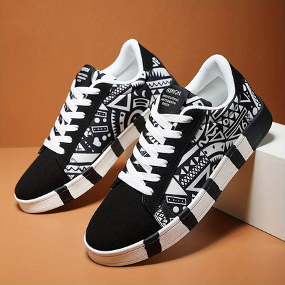 Bunter Low-Top-Sneaker mit Grafikdruck – Pelanva – Ansicht 9