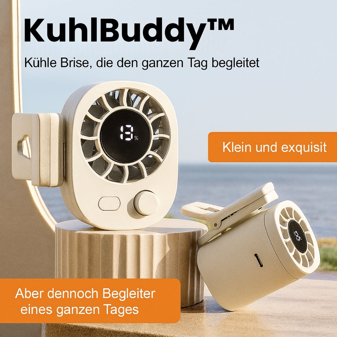 Mini Clip-Ventilator mit Akku und LED-Display – Pelanva – Ansicht 3