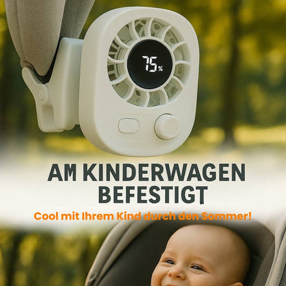 Mini Clip-Ventilator mit Akku und LED-Display – Pelanva – Ansicht 6