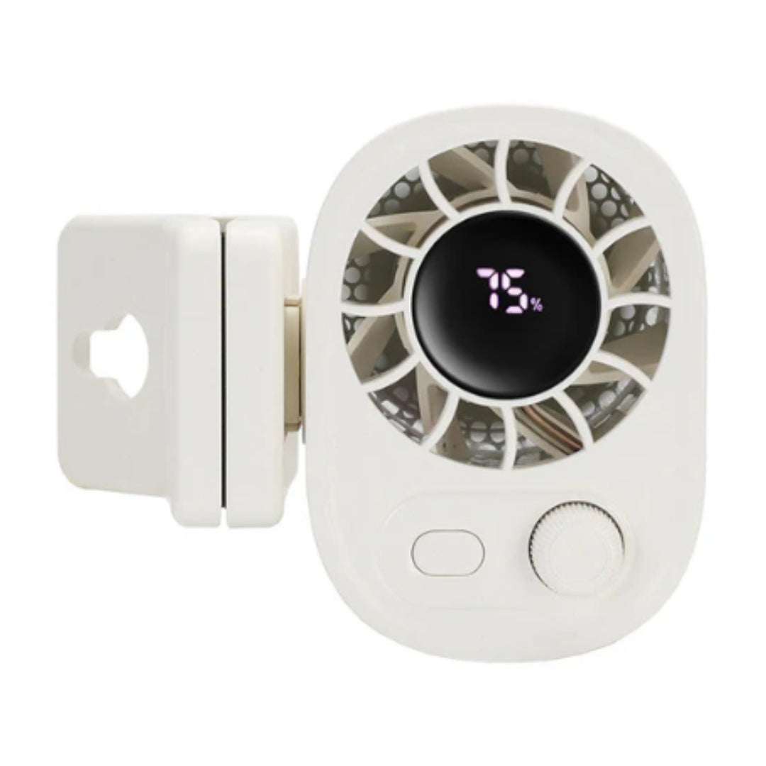 Mini Clip-Ventilator mit Akku und LED-Display – Pelanva – Ansicht 9