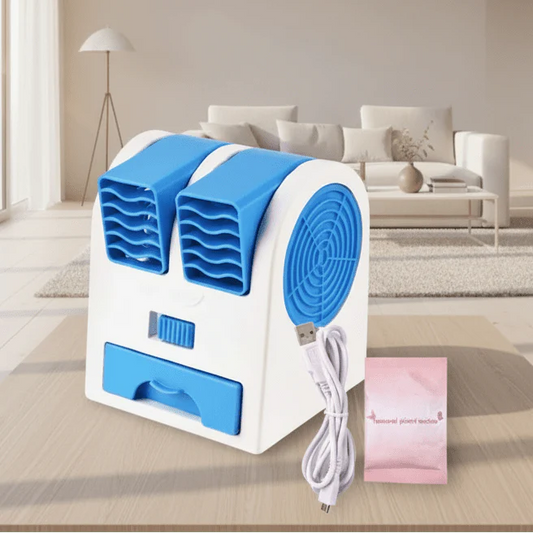 Mini Klimaanlage USB mit leisem Betrieb & Doppel-Luftauslass – Pelanva – Ansicht 1