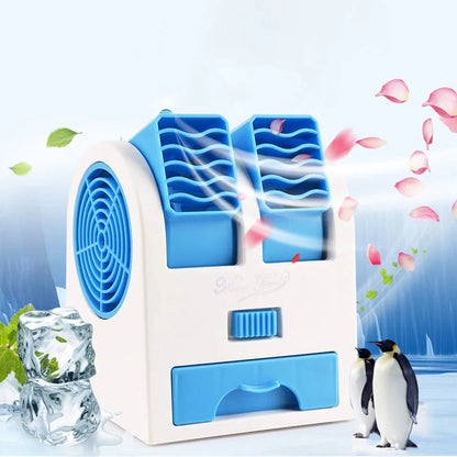 Mini Klimaanlage USB mit leisem Betrieb & Doppel-Luftauslass – Pelanva – Ansicht 2