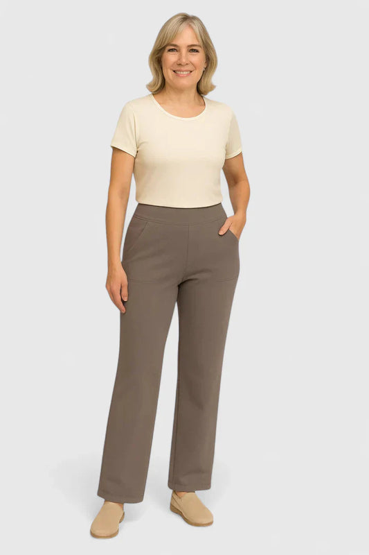 Nadine | Damen Weite Lounge-Hose mit Stretchbund – Hose