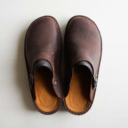 Orthopädische Herren mules – Hausschuhe
