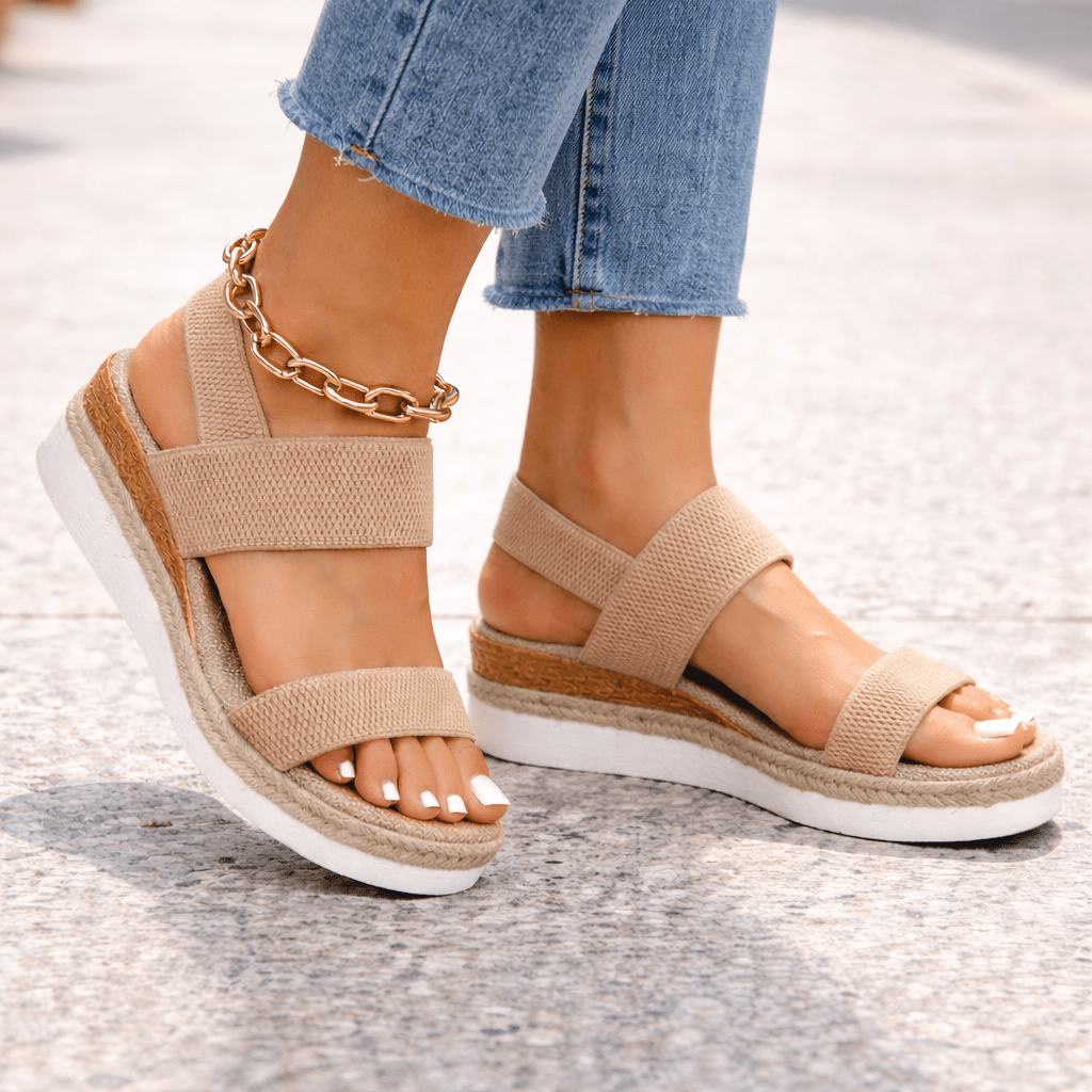 Orthopädische Sandalen für Damen mit gepolsterter Sohle – Pelanva – Ansicht 2